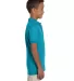 437Y Jerzees Youth 50/50 Jersey Polo with SpotShie California Blue side view