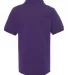 437Y Jerzees Youth 50/50 Jersey Polo with SpotShie Deep Purple back view
