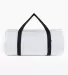 Los Angeles Apparel NT563 Nylon Weekender Bag in White/black front view