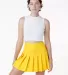 Los Angeles Apparel RGB300 Tennis Skirt in Yellow front view