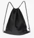 Los Angeles Apparel RNF09 Nylon Drawstring Backpac in Black