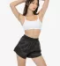 Los Angeles Apparel RNF314 Nylon Taffeta Track Sho in Shadow front view