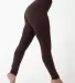 Los Angeles Apparel RSF280GD Stretch Fleece Winter in Chocolate front view