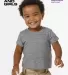 Los Angeles Apparel TR0005 Infant Tri Blend S/S Te in Athletic grey front view