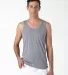 Los Angeles Apparel TR08 Tri Blend Tank 3.7oz in Athletic grey front view