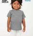 Los Angeles Apparel TR1001 TODDLER TRIBLEND S/S TE in Athletic grey front view