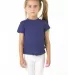 Los Angeles Apparel TR1001 TODDLER TRIBLEND S/S TE in Tri-indigo front view