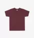 Los Angeles Apparel TR1001 TODDLER TRIBLEND S/S TE in Tri-cranberry front view