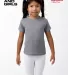 Los Angeles Apparel TR2001 KIDS TRIBLEND S/S TEE in Athletic grey front view