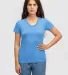 Los Angeles Apparel TR3001 S/S Tri Blend Tee 3.8 o in Athletic blue front view