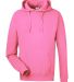 J America 8730 Pigment-Dyed Fleece Hooded Sweatshi in Paradise pink front view