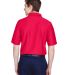 8413 UltraClub® Adult Cool & Dry Elite Tonal Stri in Red back view