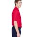 8413 UltraClub® Adult Cool & Dry Elite Tonal Stri in Red side view