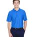 8413 UltraClub® Adult Cool & Dry Elite Tonal Stri in Royal front view