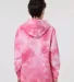 Independent Trading PRM1500TD Youth Midweight Tie- in Tie dye pink back view