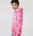 Independent Trading PRM1500TD Youth Midweight Tie- in Tie dye pink side view