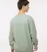 Independent Trading IND3000 Heavyweight Crewneck S in Dusty sage back view
