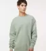 Independent Trading IND3000 Heavyweight Crewneck S in Dusty sage front view