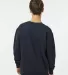 Independent Trading IND3000 Heavyweight Crewneck S in Navy back view