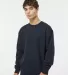 Independent Trading IND3000 Heavyweight Crewneck S in Navy front view