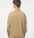 Independent Trading IND3000 Heavyweight Crewneck S in Sandstone back view