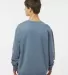 Independent Trading IND3000 Heavyweight Crewneck S in Storm blue back view