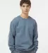 Independent Trading IND3000 Heavyweight Crewneck S in Storm blue front view