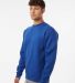 Independent Trading IND3000 Heavyweight Crewneck S in Royal side view