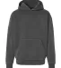 Independent Trading IND420XD Mainstreet Hooded Swe in Pigment black front view