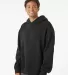 Independent Trading IND280SL Avenue Pullover Hoode in Black side view
