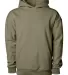 Independent Trading IND280SL Avenue Pullover Hoode in Olive front view