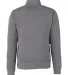 J America 8732 Pigment-Dyed Fleece Quarter-Zip Pul in Lead back view