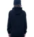 Stilo Apparel 21918BT Unisex Full-Zip Hoodie in Black back view