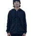 Stilo Apparel 21918BT Unisex Full-Zip Hoodie in Black front view