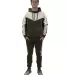 Stilo Apparel 21928HJOG Matching Sweat Set Wholesa in Olive green front view