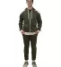 Stilo Apparel 21927HJOG Matching Sweat Set Wholesa in Olive green front view