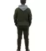 Stilo Apparel 211120HJAG Matching Sweat Set Wholes in Army Green back view