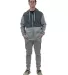Stilo Apparel 211120HJLG Matching Sweat Set Wholes in Lght grey front view