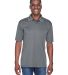 8425 UltraClub® Men's Cool & Dry Sport Performanc in Charcoal front view