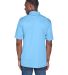 8425 UltraClub® Men's Cool & Dry Sport Performanc in Columbia blue back view