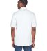 8425 UltraClub® Men's Cool & Dry Sport Performanc in White back view