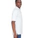 8425 UltraClub® Men's Cool & Dry Sport Performanc in White side view