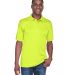 8425 UltraClub® Men's Cool & Dry Sport Performanc in Bright yellow front view