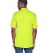 8425 UltraClub® Men's Cool & Dry Sport Performanc in Bright yellow back view