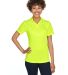 8425L UltraClub® Ladies' Cool & Dry Sport Perform in Bright yellow front view