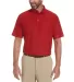 Delta Apparel PEM101   SPACE DYE POLO in Goji berry 636 front view