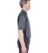 8427 UltraClub® Adult Cool & Dry Sport Performanc in Charcoal/ black side view