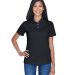 8445L UltraClub Ladies' Cool & Dry Stain-Release P in Black front view