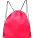 Q-Tees Q1235 Non-Woven Sportpack in Hot pink back view