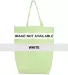 Q-Tees Q1251 Non-Woven Gusset Bottom Tote White front view